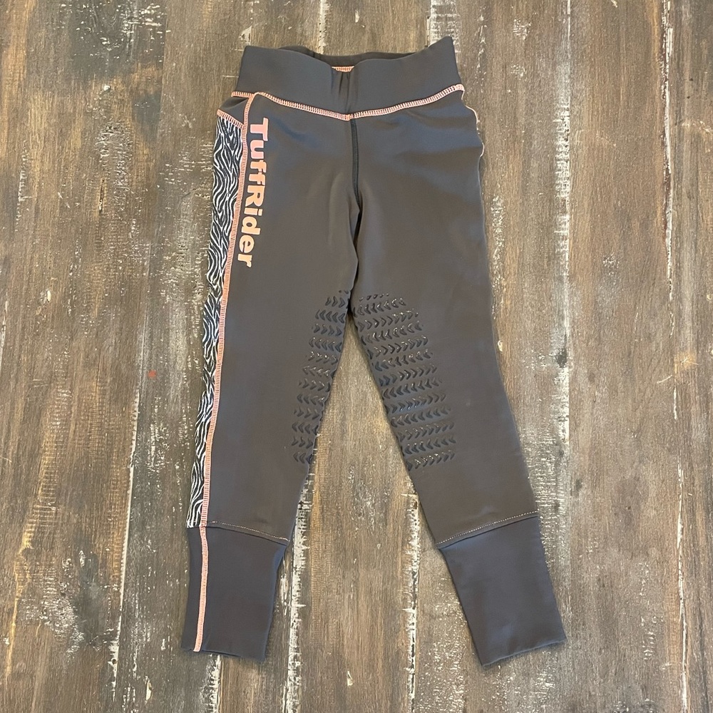 Kids Tuffrider small schooling tights. Silicone knee patch.